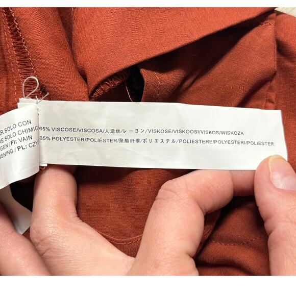 Moon River Wide Leg Linen Capri Pants Women’s Size L - Picture 11 of 12